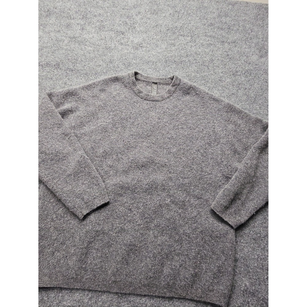 Lululemon "Mens XL" Alpaca Merino Wool Blend Crewneck Sweater Gray Soft Pullover